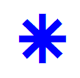 Symbole astrologique Sextile